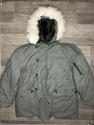 Parka Extreme Cold Weather Type N-3B Size Large 8415-00-376-1710 • $79.99