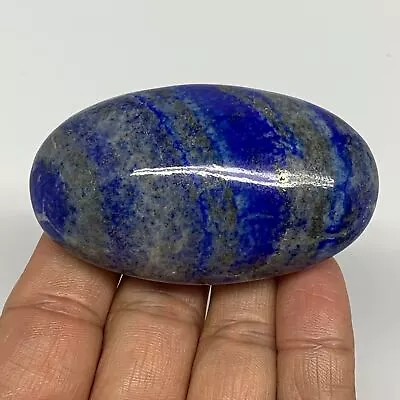 109.8g2.6 X1.5 X1.1  Natural Lapis Lazuli Palm Stone @Afghanistan B26341 • $13.20