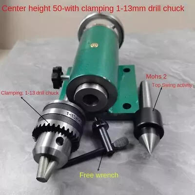 Micro Lathe Tailstock Woodworking Telescopic Rotary Adder Mobile Center • $173