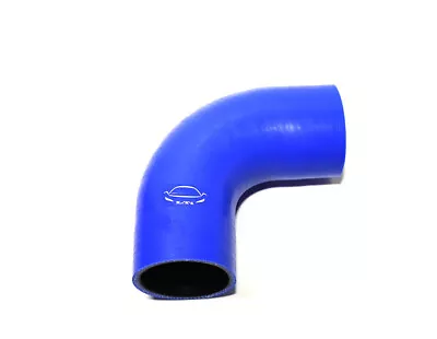 4-Ply Reinforced  2.5  ID 90 Degree Elbow Silicone Hose Coupler Blue • $14.99