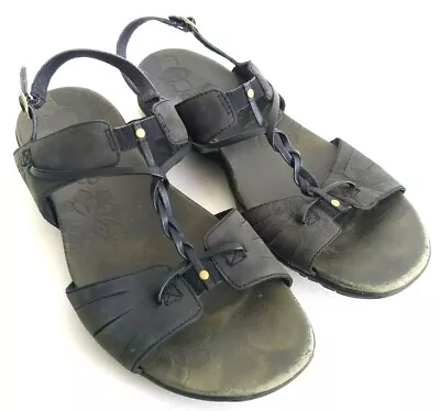 Merrell Micca Womens Size 10 Black Casual Walking Flip Flop Slingback Sandals • $34.99