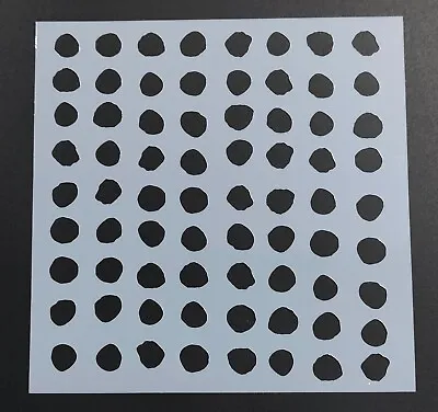 Bubble Wrap Dots Circles Background - Mixed Media Stencil Mask Template • £2.99