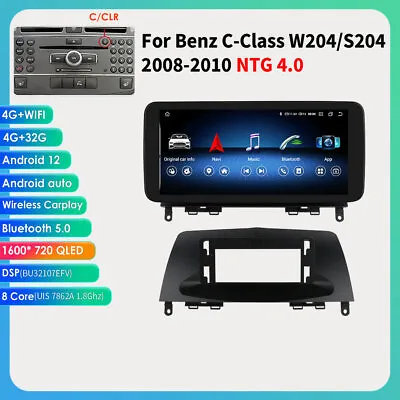 10.33  Android12 Car Stereo Radio For Mercedes Benz C Class W204 S204 CarPlay • $255