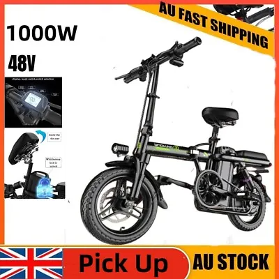 🚨Electric Bike Commuter Fold E-bike Scooter 1000W✔48V🚨Portable Fold Up Bicycle • $732.49