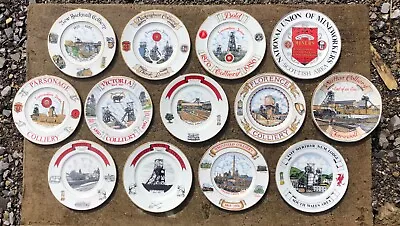 Colliery Mining Plates Edwardian Fine China Collectables • £10.99