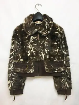 Marni Mink Fur Jacket Made In Italy Luxury Winter Outerwear For Women • $483.95