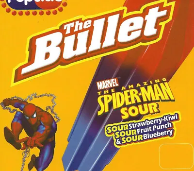 Spider-Man/Marvel Popsicle Sticker-The Bullet-Vtg Ice Cream Truck Decal-Sour • $16.95