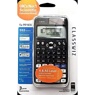 FX-991EX Classwiz Advanced Engineering Scientific Calculator-552 Functions • £24.91