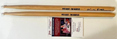 $75 • Buy The Beatles Original Drummer Pete Best Signed Autographed Drumsticks Jsa Coa