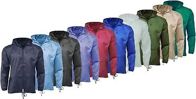 New Lightweight Unisex Kagoul Rain Coat Jacket Mac Kagool Cagoule S-XXL • £8.99