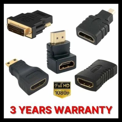 $8.95 • Buy Micro Mini HDMI Male To HDMI Female Adapter Cable Connector For Tablet PC HD TV