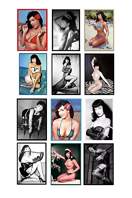 1:25 G Scale Model Betty Bettie Page Pin Up Signs Posters • $22.21