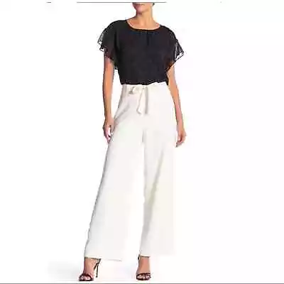 VINCE CAMUTO Parisian Crepe Belted Wide Leg Pants • $100