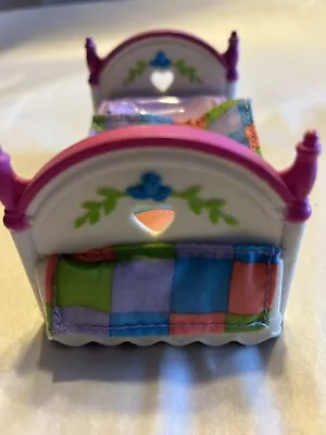 Fisher Price Vintage Doll Double Bed With Quilt  Used Very Good Condition  • $6