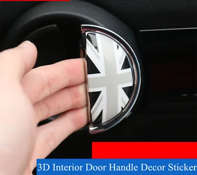 3D Interior Door Handle Cover Stickers For Mini Cooper R56 R55 R60 • $13.34