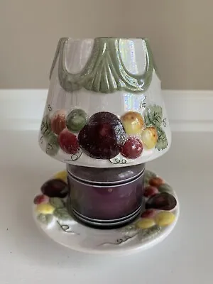 £14.86 • Buy Yankee Candle Iridescent Sugar Plum Holiday Small Jar Shade & Plate Set