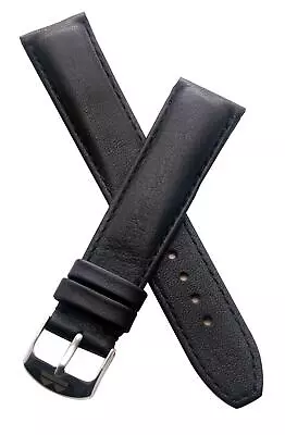 20 Mm BLACK SMOOTH LEATHER PIN BUCKLE WATCH STRAP BAND To Fit TAG Heuer F1 • £39.95