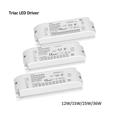 12W 15W 25W 36W Triac LED Driver Dimmable Transformer PWM Digital AC Push Dimmer • $14.50