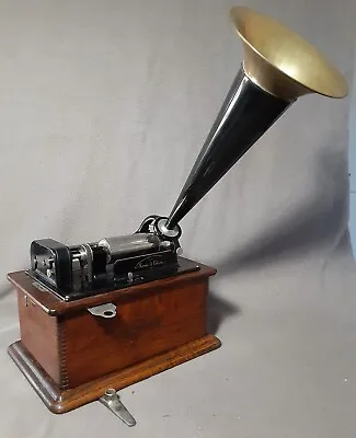 Edison Standard Cylinder Phonograph 2&4 Minute - Video • $550