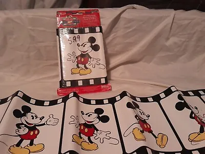 2 Mickey Mouse Decorative Wall Border PrePasted Mickeys Stuff For Kids 30ft 17sq • $29.99