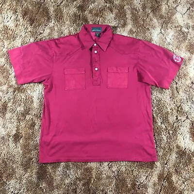 VTG 80s Sahara Las Vegas Golf Classic Men Sz XL Maroon Red Polo Shirt Pockets • $22.49