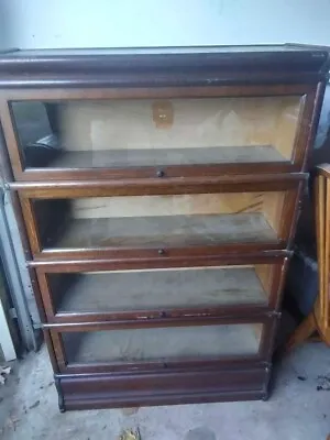 Antique Mahogany Macey Barrister Bookcase • $500