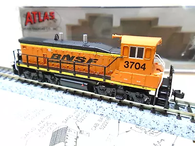 Atlas N Scale 52250 BNSF MP-15DC Diesel Loco Runs Road#3704 MIB • $72