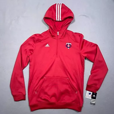 Minnesota Twins Adidas Hoodie Sweatshirt Youth Extra Large Red NWT • $49.99