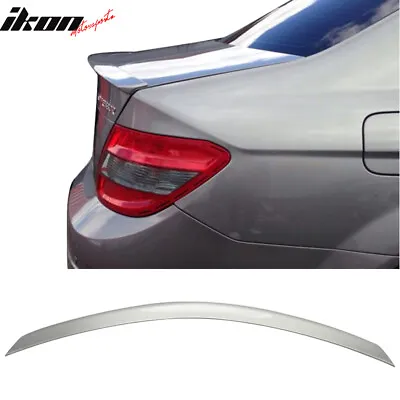 Fits 08-14 C Class W204 Sedan AMG Trunk Spoiler Painted #744 775 Silver Metallic • $116.99