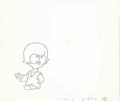 Scooby Doo Pup Velma Hanna Barbera 88-91 Production Animation Cel Drawing V6 • £48.20