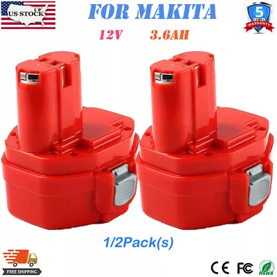 1~2Pack 12V 3.6Ah For Makita NiMh Battery 1220 1200 1233 1234 1235 PA12 Cordless • $19.99