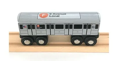 Munipals MP01-110F MTA NYC F Train Subway 6th Ave Local Culver Express Wooden • $24.95