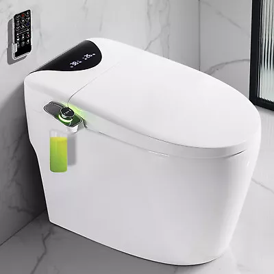 Modern Smart One-Piece Toilet Floor Mount Elongated Toilet And Bidet US Shipping • $599.98