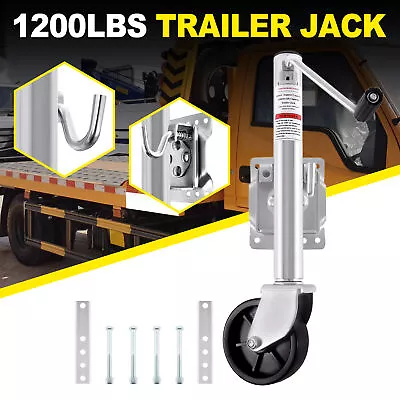 Marine Utility Trailers Single Wheel Jack Swivel 1200LBS Trailer Jack • $49.69