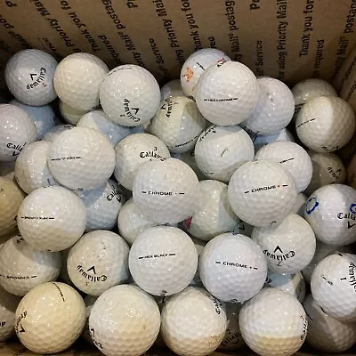 60 Used Callaway Chrome-HEX Black Soft Cover Golf Balls -AAAAA • $39.99