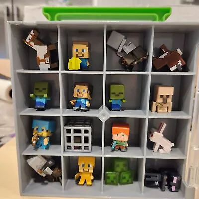 Minecraft Mini Figure Collector Case Storage Cube Playset 2014 MATTEL 35 Figures • $21.99