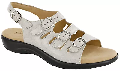 SAS Mystic Sandal Web Linen 12 Wide Women's Shoes New In Box • $94.99