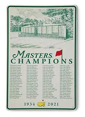 2021 Masters Champions Augusta National Golf Club Vintage Metal Wall Sign • $69.99