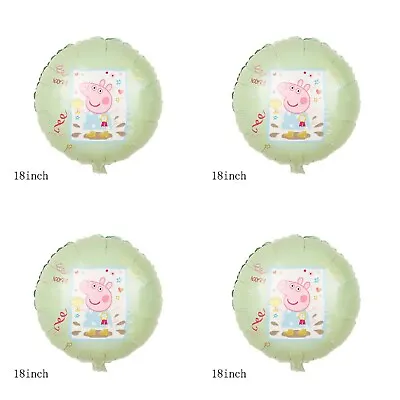 £4.59 • Buy Peppa Pig George 4 X Balloons Cartoon Helium Party Birthday Favours Disney D