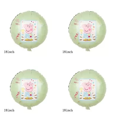 £4.59 • Buy Peppa Pig George 4 X Balloons Cartoon Helium Party Birthday Favours Disney D