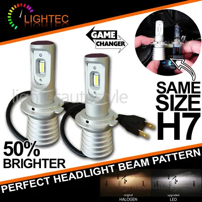 £36.95 • Buy New! H7 Super Slim Led Conversion Car Headlight Bulbs Kit 5700k Xenon White V10