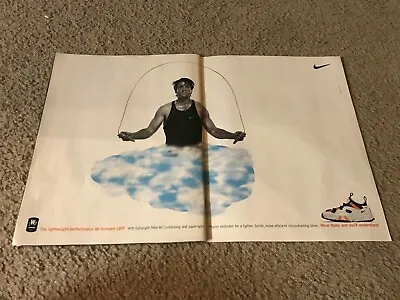 Vintage NIKE AIR SCREAM LWP Cross Training Shoes Poster Print Ad 1995 CAM NEELY • $8.99