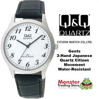 Aussie Seller Gents Leather Band Watch Citizen Made C152j304 12-month Warranty • $49