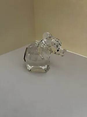 $40 • Buy Vintage SWAROVSKI Crystal ELEPHANT With Metal Tail Figurine 010015