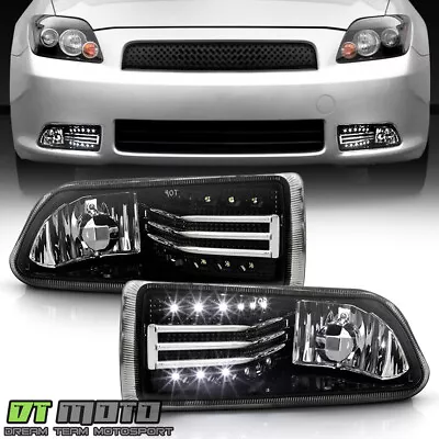 2005-2010 Scion TC Driving Bumper Fog Lights W/ LED Strip Left+Right Replacement • $54.99