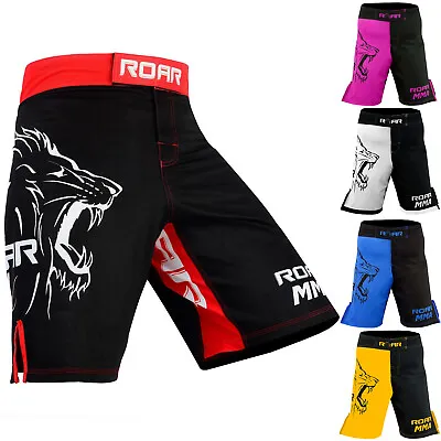 ROAR MMA Shorts Muay Thai Boxing No Gi Workout Grappling Cage Fight Trunk • $24.50