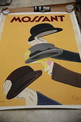 HUGE Original Vintage Mossant Poster 48  X 64  Linen Backed • $2997