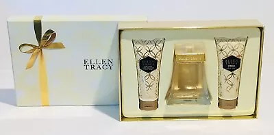 ELLEN TRACY 3 PC Gift Set 3.4 EDP Spray - 3.4oz Body Lotion - 3.4oz Shower Gel • $38.95