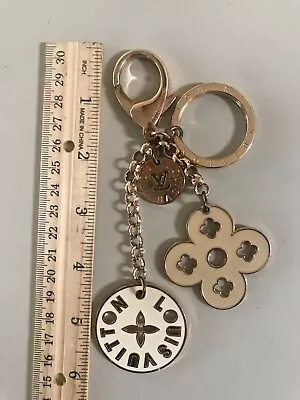 Louis-Vuitton Handbag Charm Gold / Rose Gold Key Ring With Lobster Claw  • $150