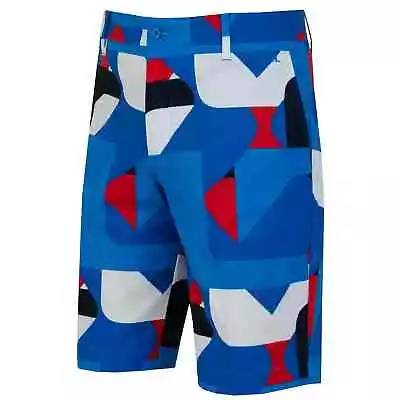 J Lindeberg Men's TIM Golf Shorts GMPA07922 O476 Waist 32  Blue Bridge NWT NEW • $59.99